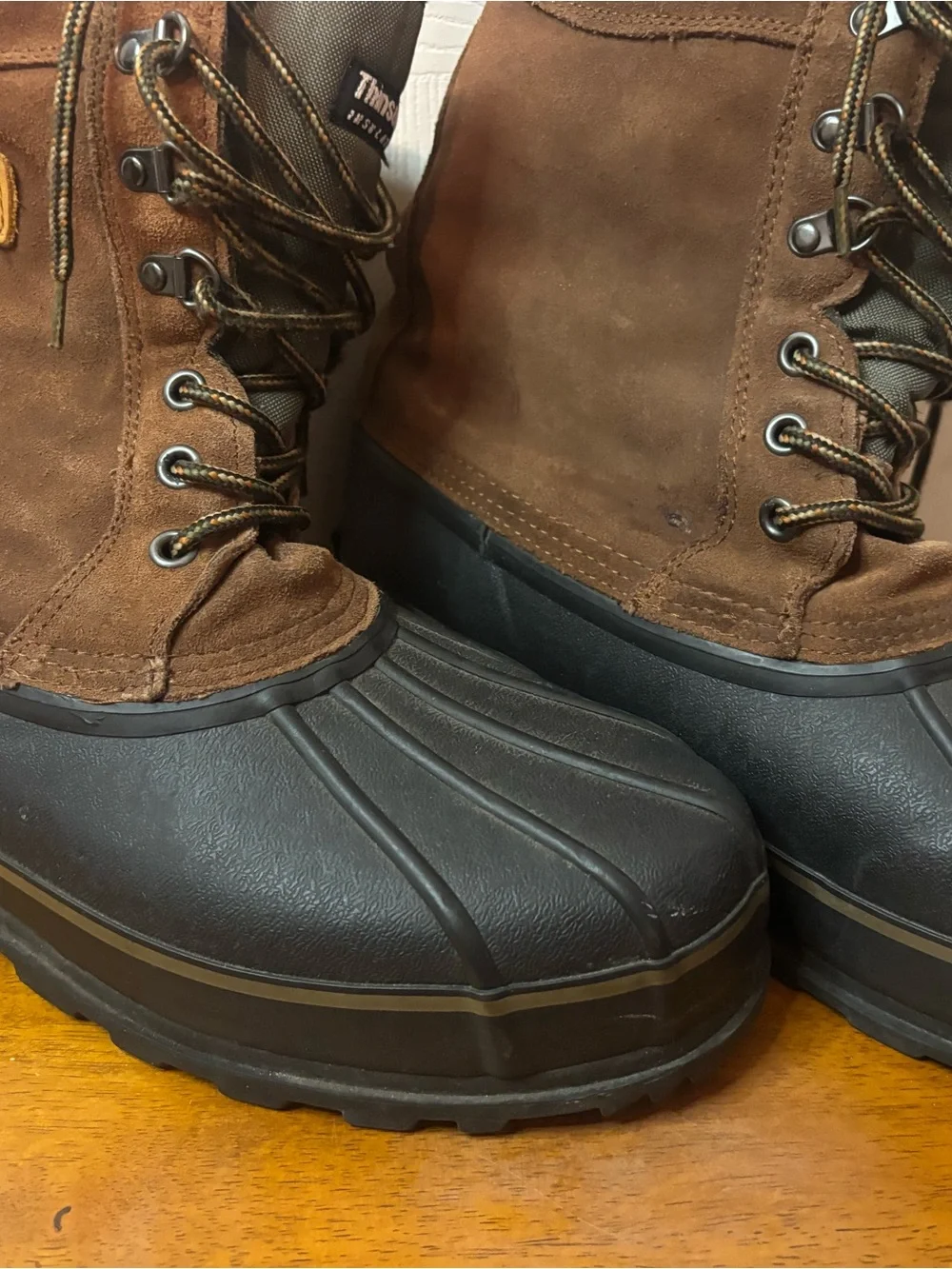 Tingley Brown and Black Size 11 Men's Waterproof Winter Boots/Duck Boots